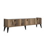 Hanah Home Soporte TV Nogal y Mármol 180x49x35 cm